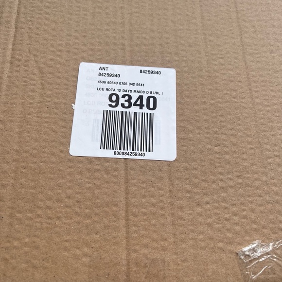 NIB Lou Rota Twelve Days of Christmas 8 Maids A-milking Dessert Plate - Picture 9 of 9